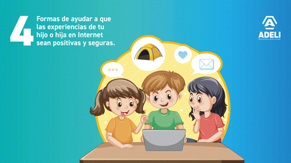 4 Formas de ayudar a que las experiencias de tu hijo o hija en Internet sean positivas y seguras